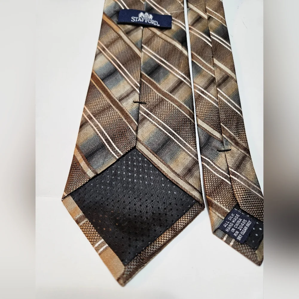 Stafford Men's Silk Neck Tie 3.75 x 57 #BT-01